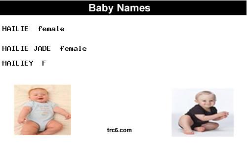 hailie-jade baby names